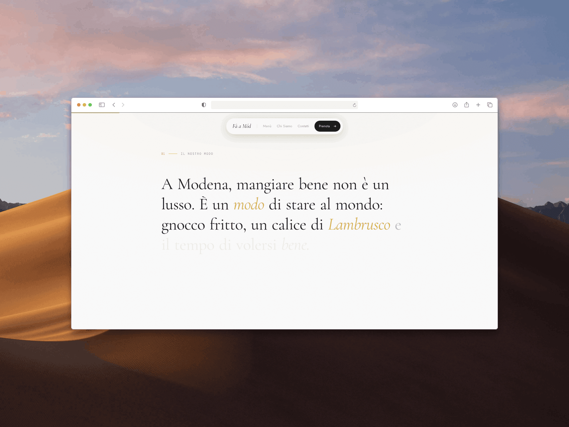 Fà a Mód Concept · 1
