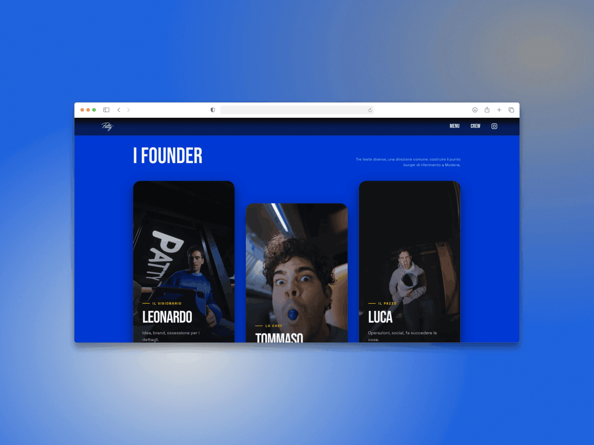 Patty Concept Website · 2